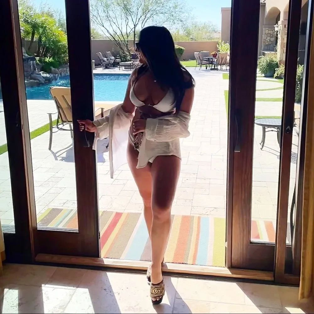 White wrap bikini top